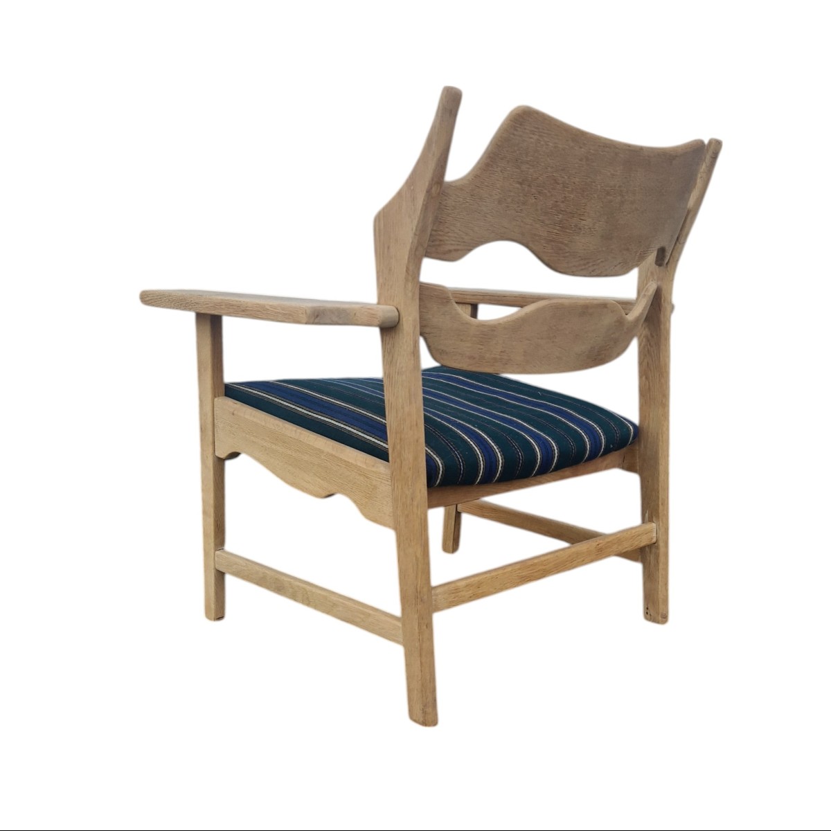 Fauteuil Razor Blade en chêne clair Henning Kjaernulf-photo-3