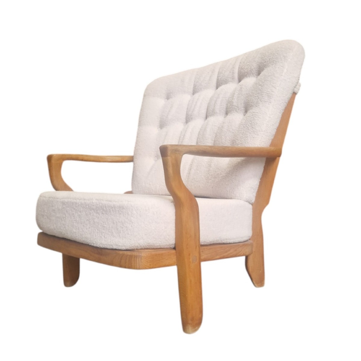 Fauteuil Roméo en chêne clair Guillerme et Chambron