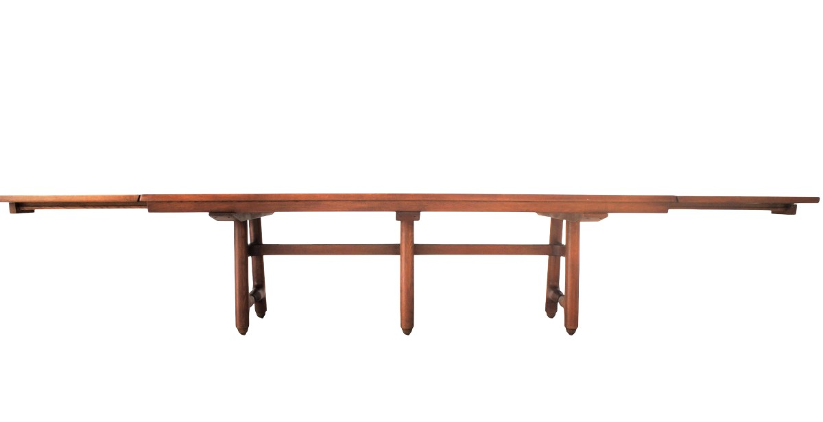 Large Gustave Table In Light Oak, Guillerme And Chambron-photo-4