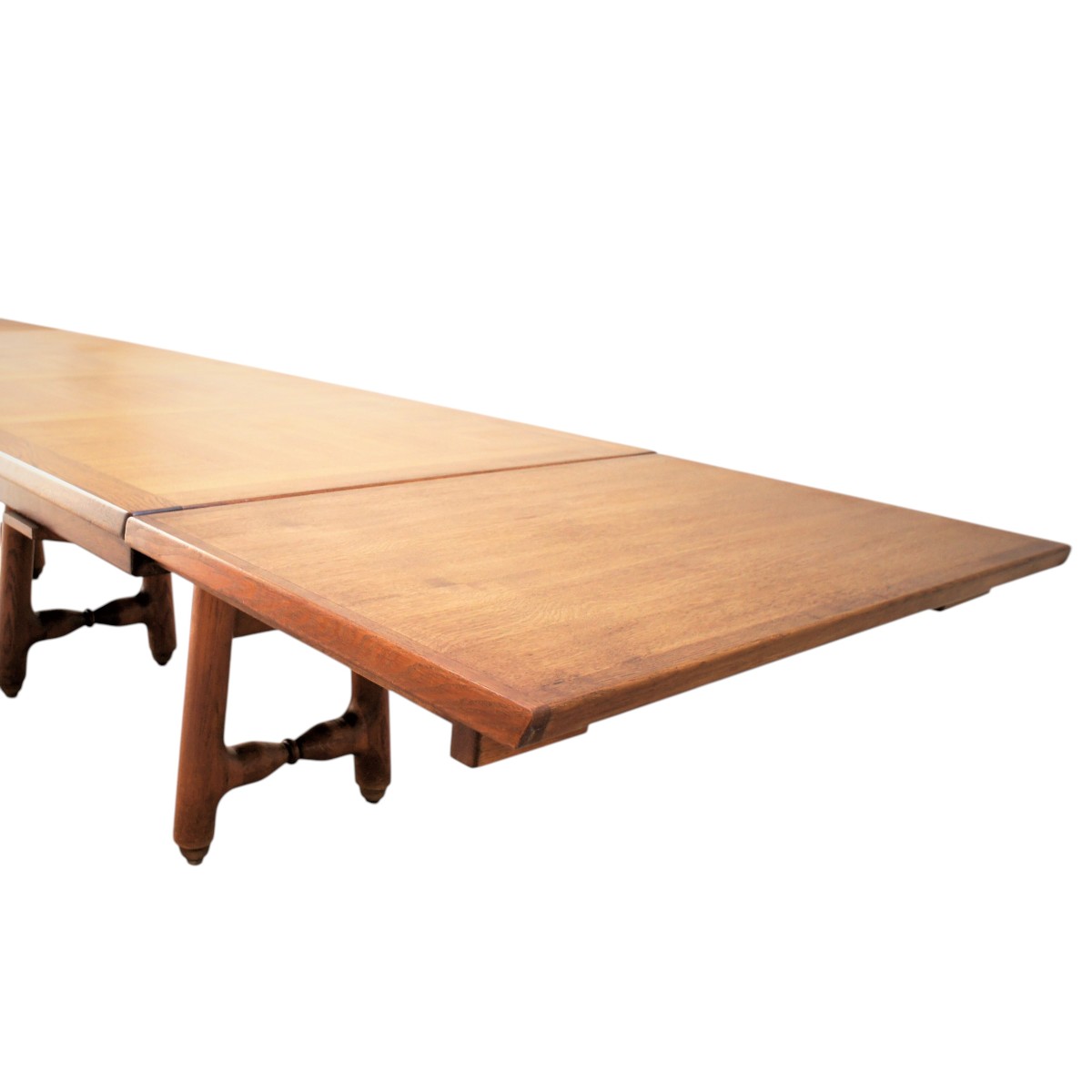 Large Gustave Table In Light Oak, Guillerme And Chambron-photo-1