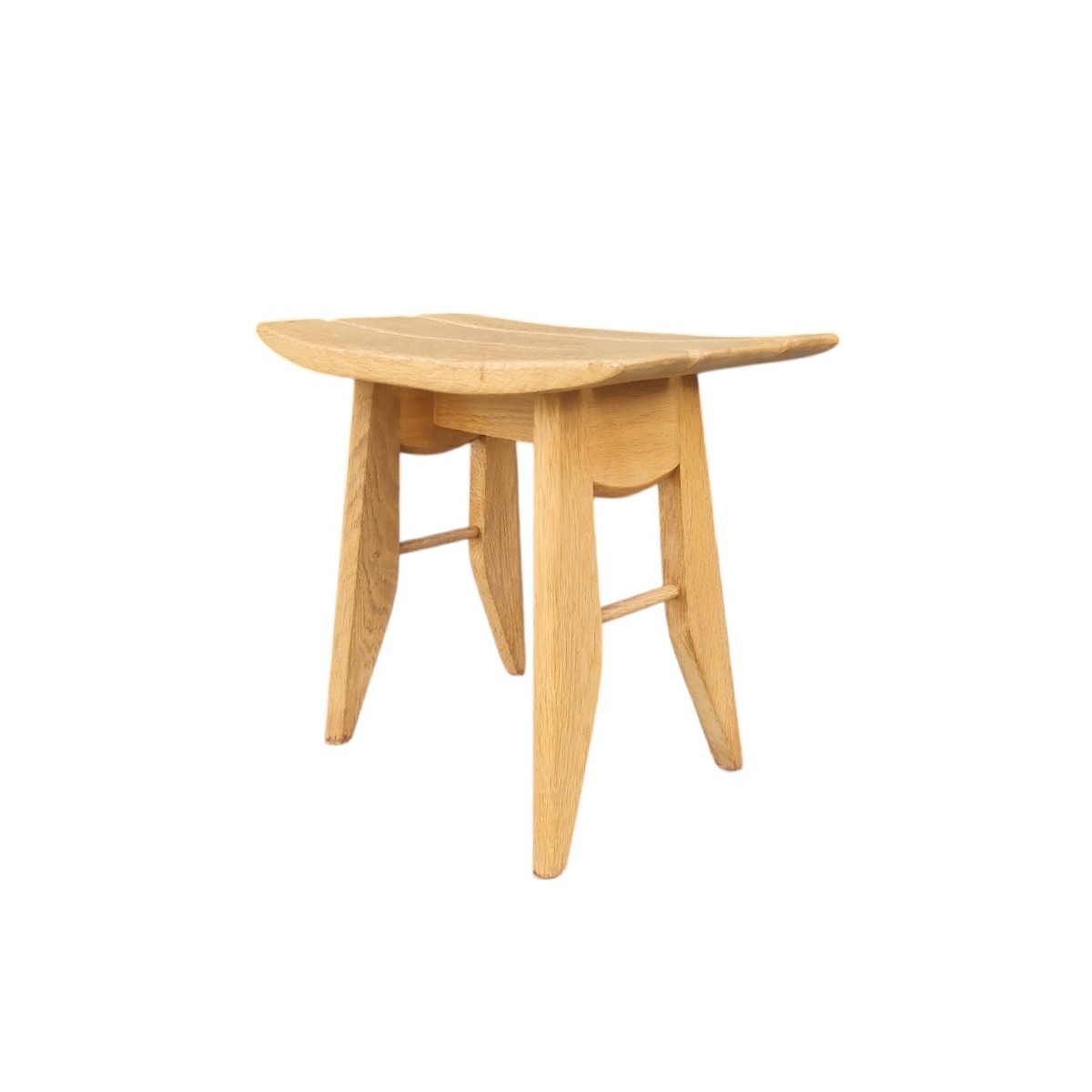 Thierry Stool In Oak, Gillerme And Chambron-photo-1
