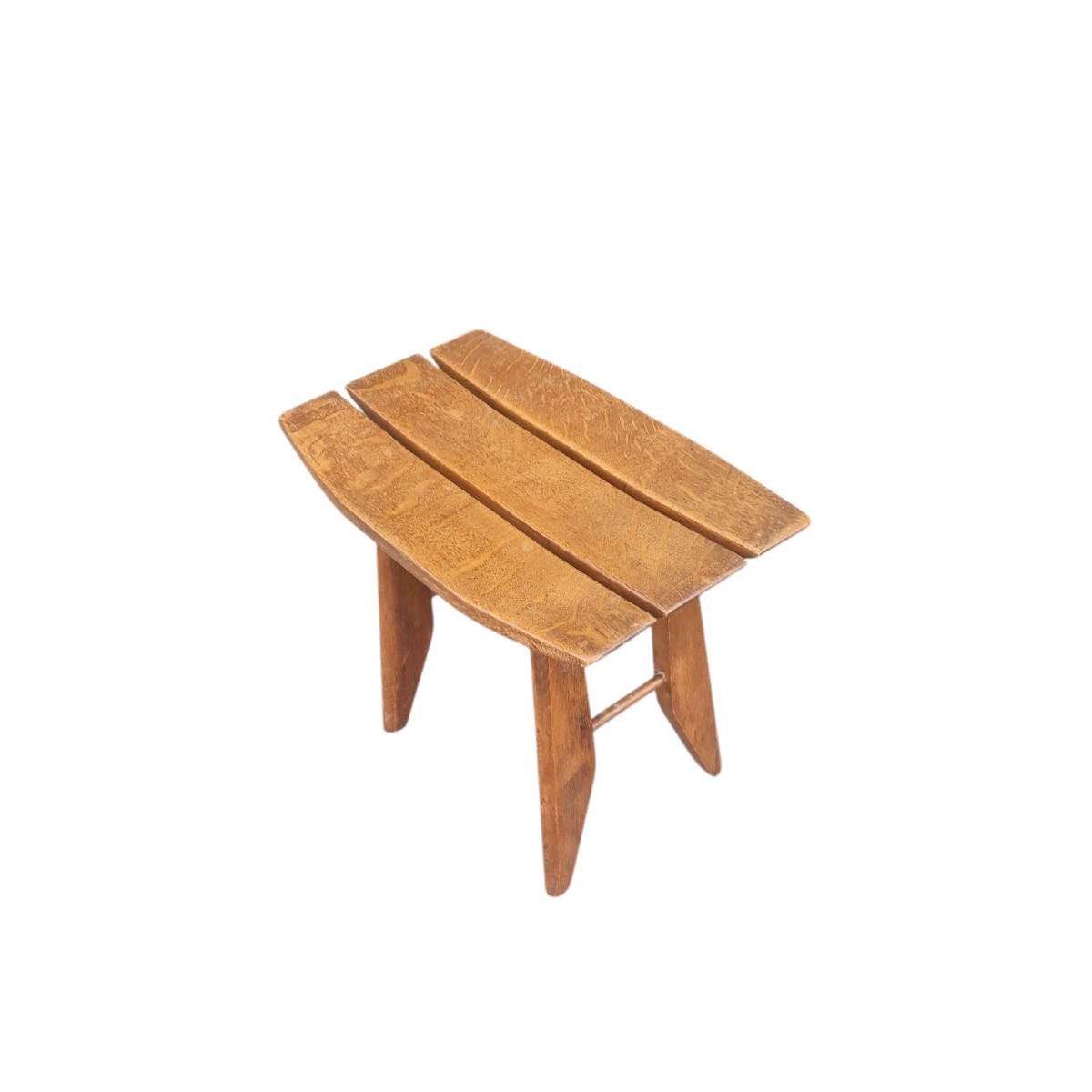 Authentic Thierry Oak Stool, Guillerme And Chambron -photo-2
