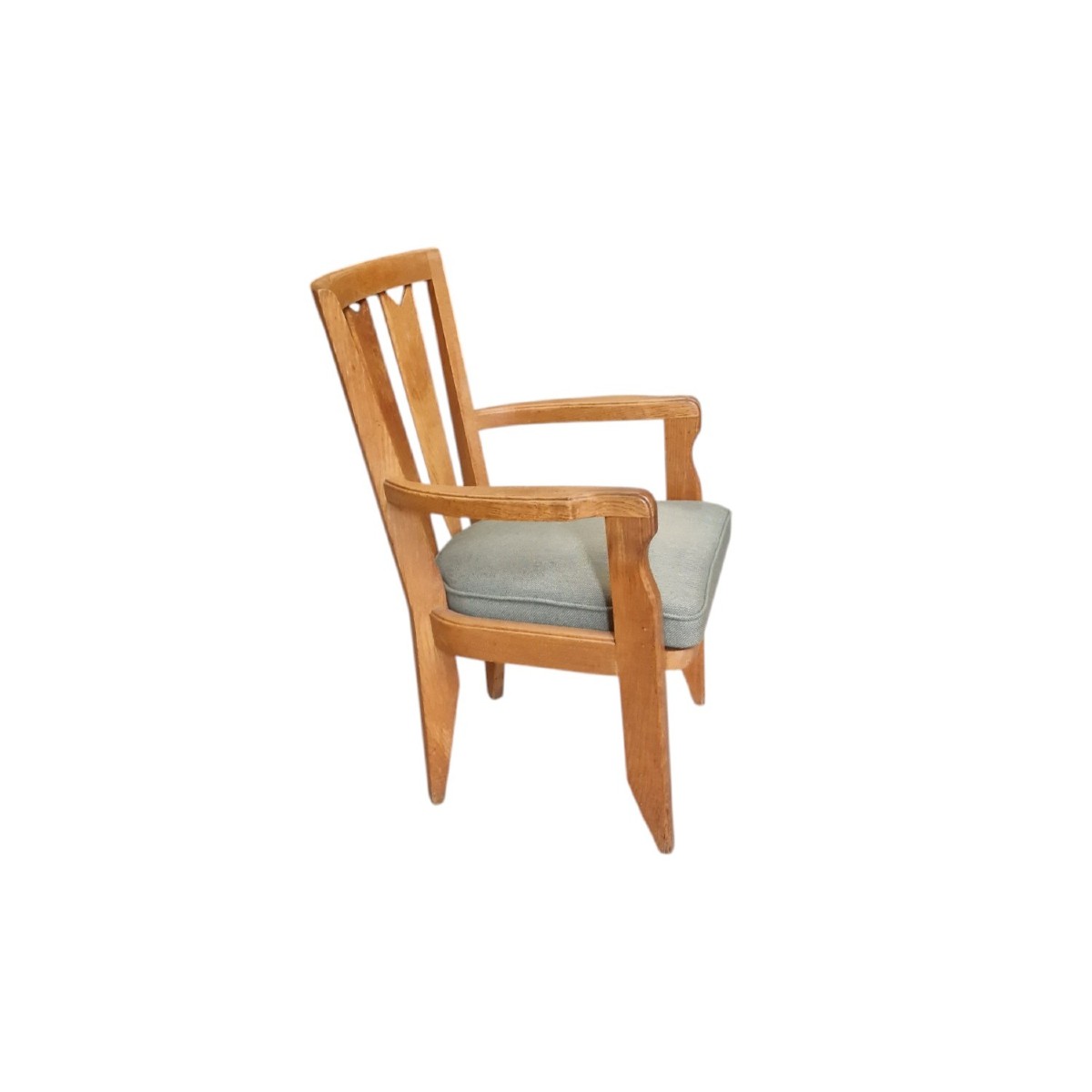 Light Oak Office Chair, Guillerme Et Chambron-photo-2