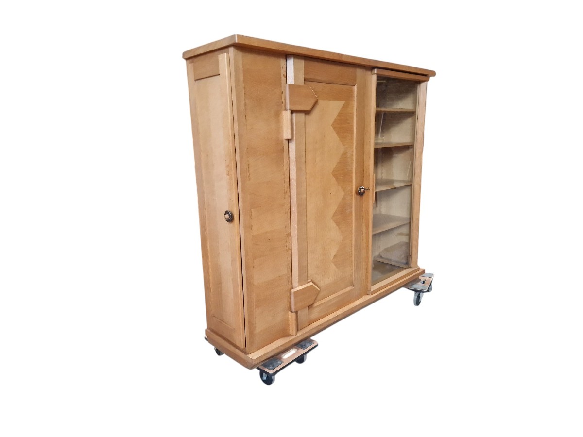 Guillerme And Chambron Golden Oak Wardrobe-photo-2
