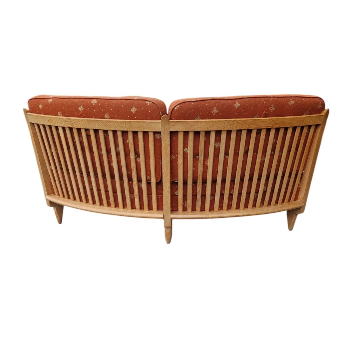 Vintage Light Oak Bench, Guillerme Et Chambron-photo-4