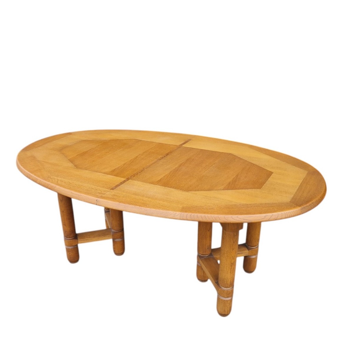 "elmyre" Oak Dining Table, Guillerme Et Chambron-photo-2