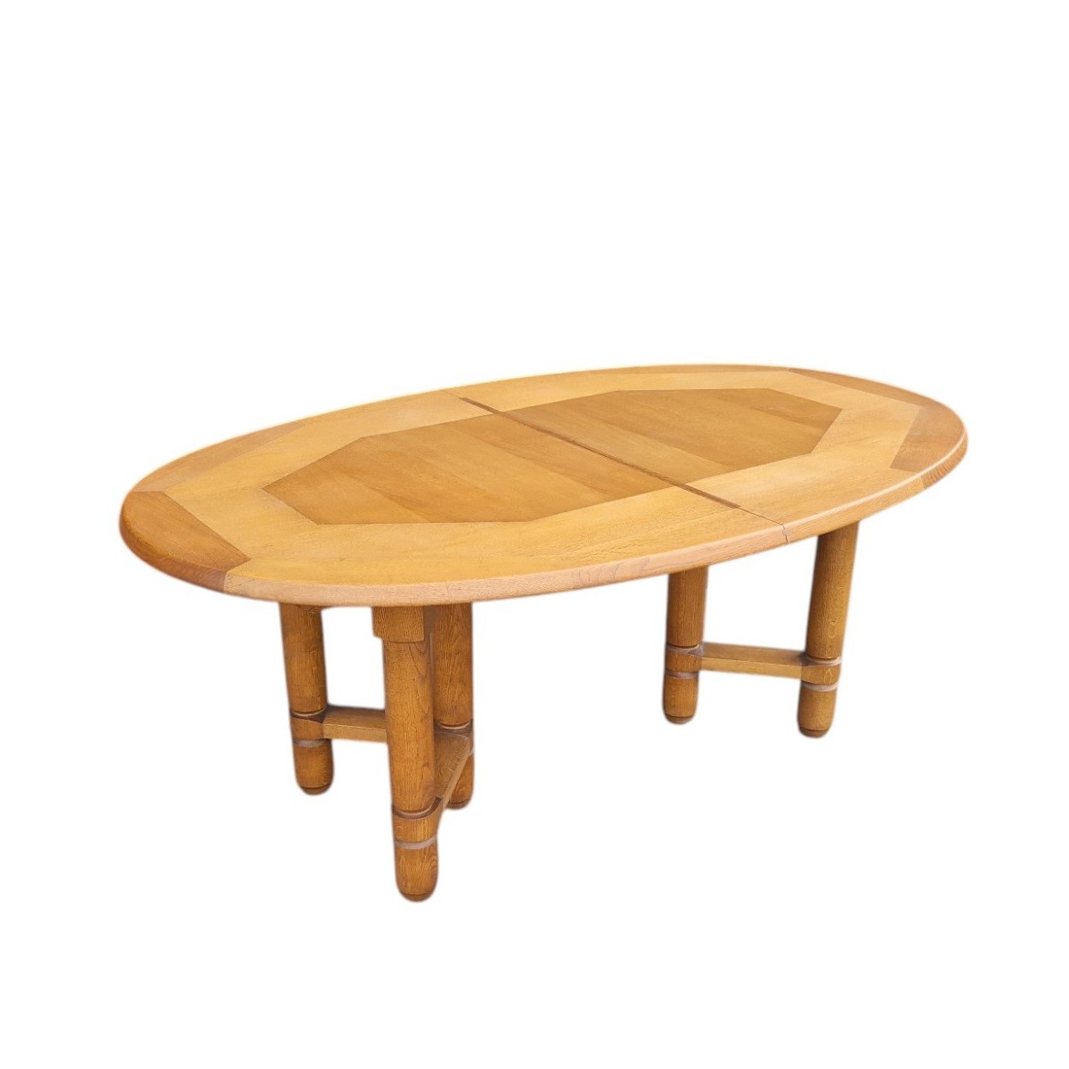 "elmyre" Oak Dining Table, Guillerme Et Chambron