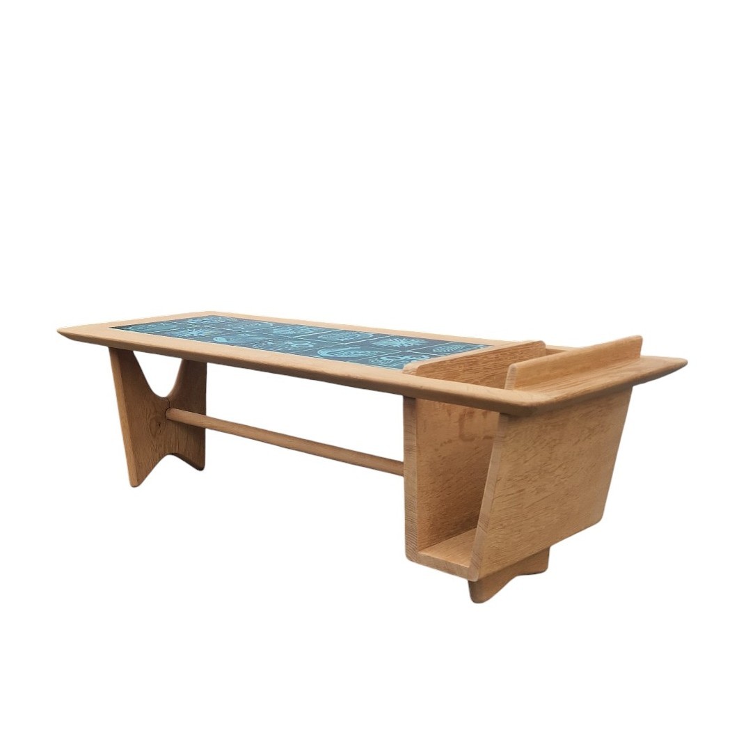 "thibault" Coffee Table In Light Oak, Guillerme Et Chambron-photo-2