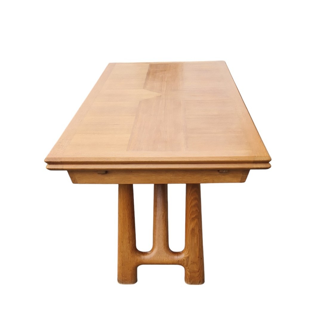 Table à l'italienne en chêne clair, Guillerme et Chambron-photo-3