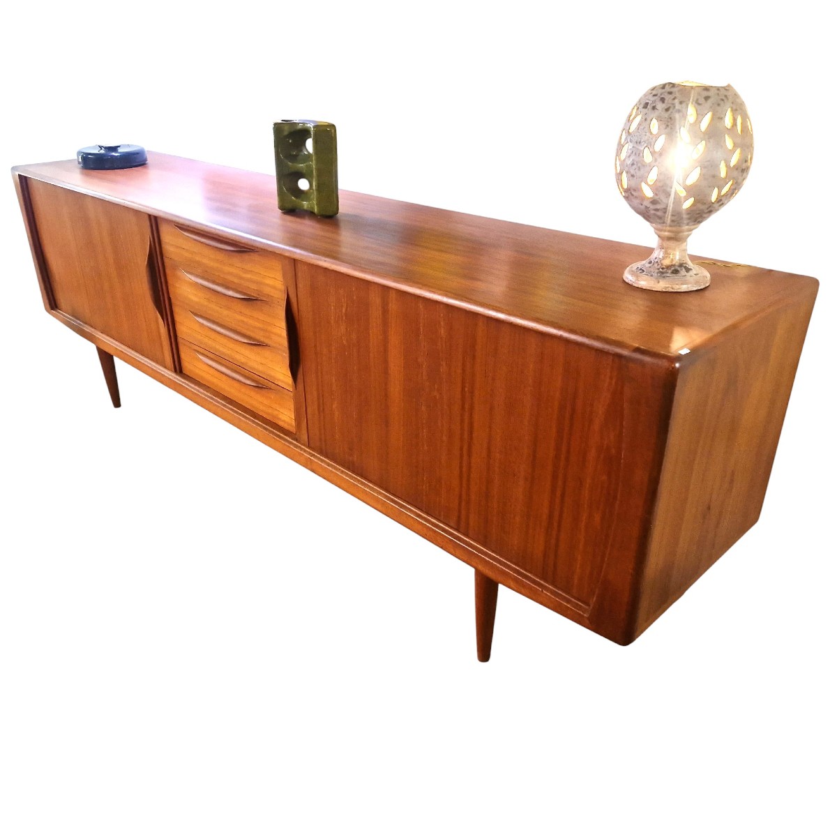 Grande enfilade vintage scandinave  en teck , Johannès Andersen-photo-3