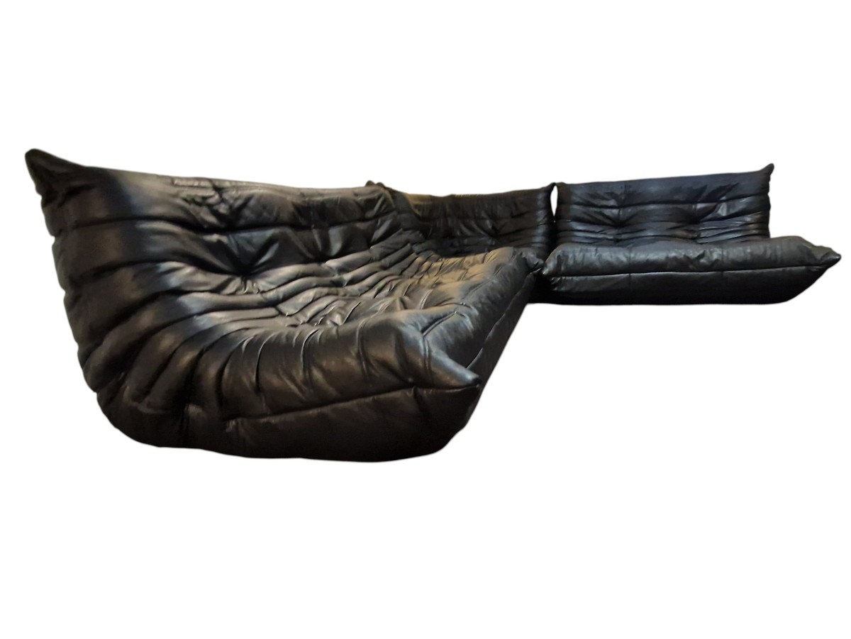 Ensemble de salon Togo en cuir, Ligne Roset-photo-2