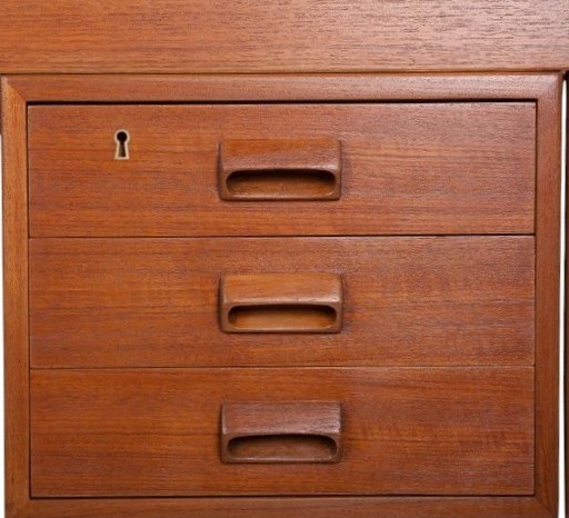Vintage Scandinavian Teak Desk, Borge Mogensen-photo-3