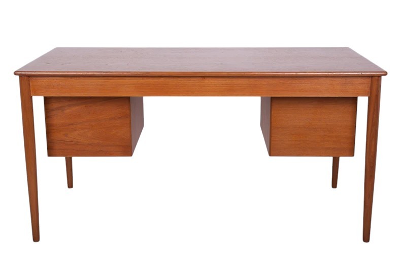 Vintage Scandinavian Teak Desk, Borge Mogensen-photo-4
