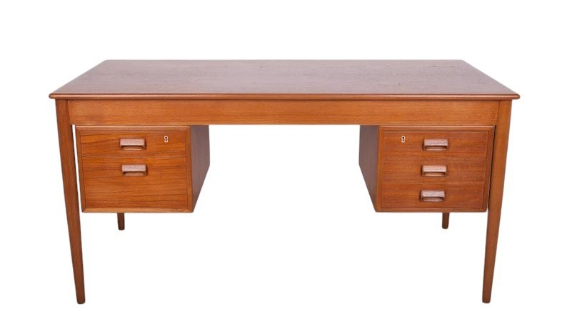 Vintage Scandinavian Teak Desk, Borge Mogensen