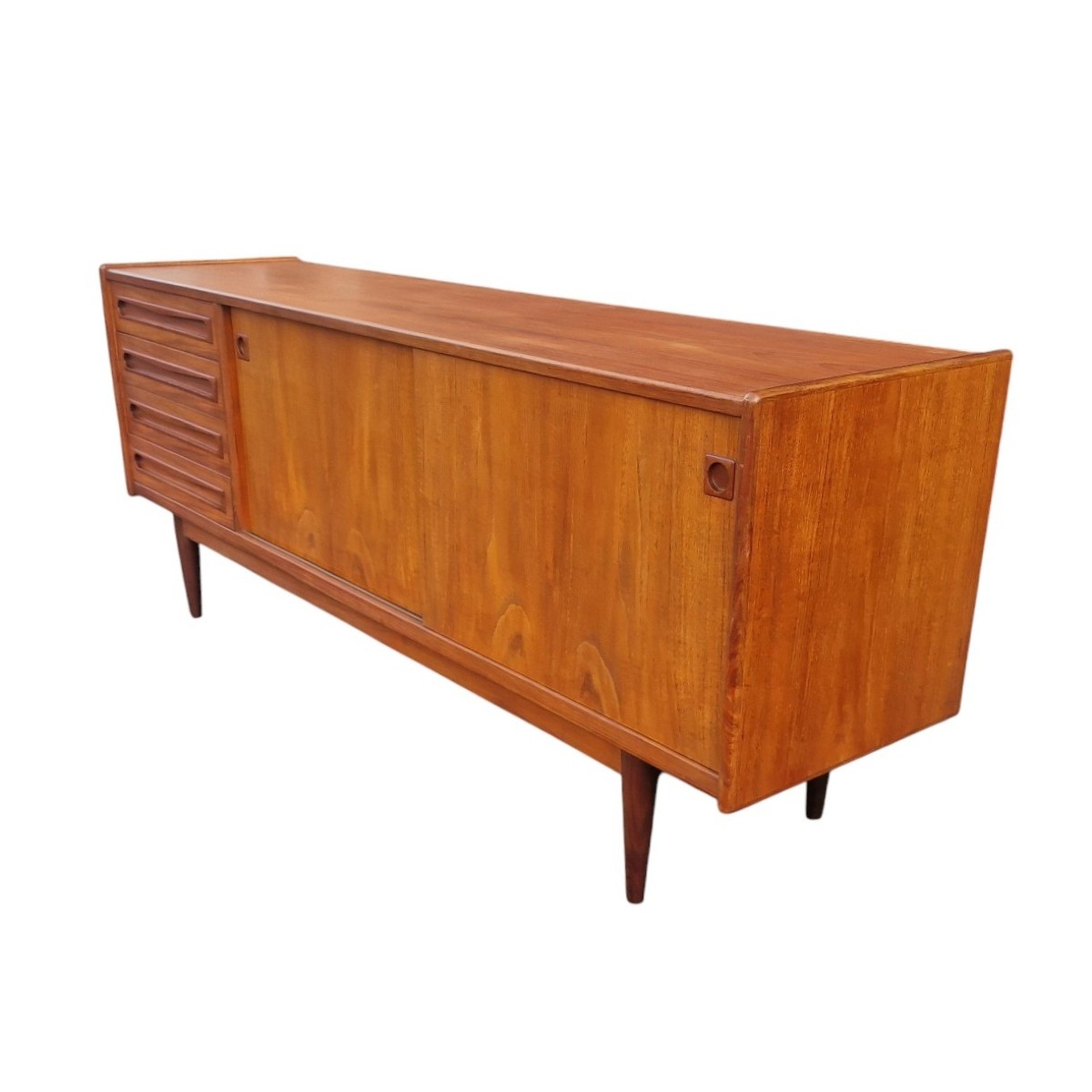 Enfilade vintage scandinave en teck blond, Johannès Andersen-photo-4