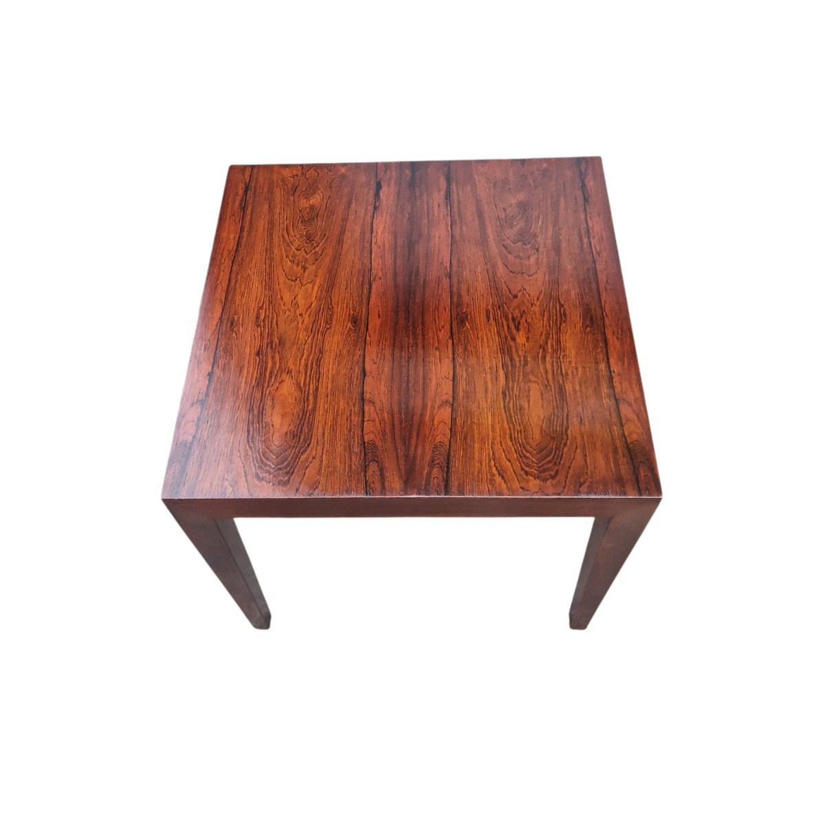 Paire de tables basses scandinaves, bouts de canapé, en palissandre de Rio, Severin Hansen-photo-1