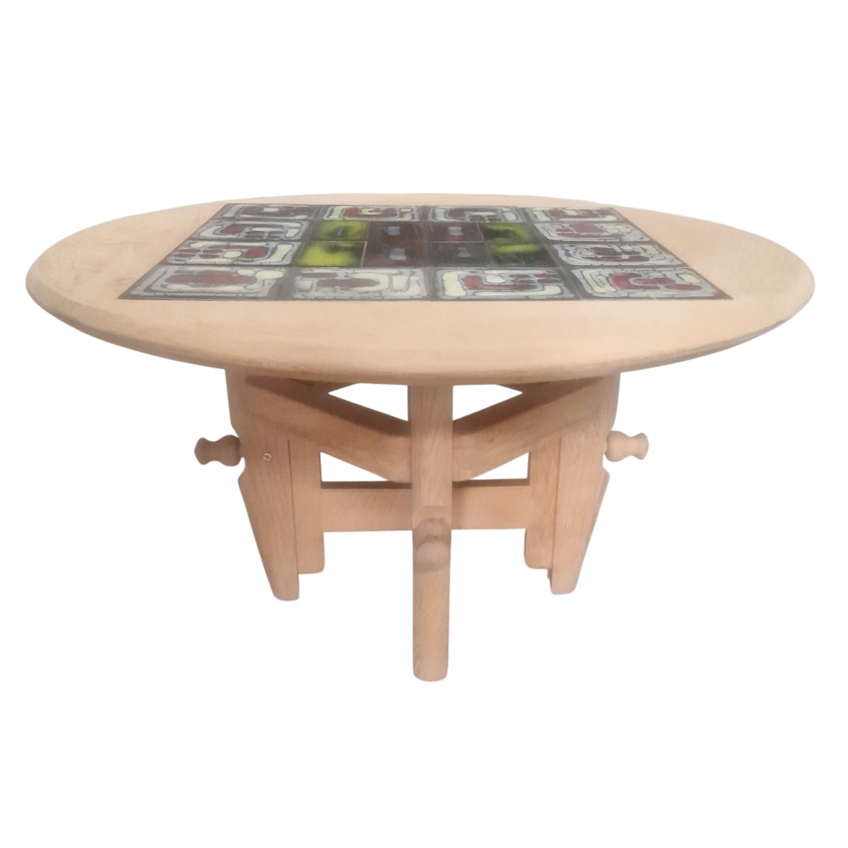 Ladislas Side Table In Light Oak By Guillerme And Chambron-photo-2