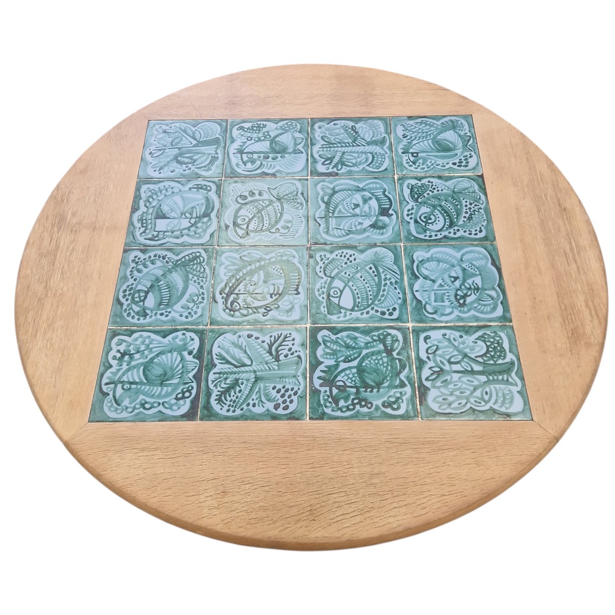 Coffee Table In Light Oak, Guillerme Et Chambron, Danikowski-photo-2