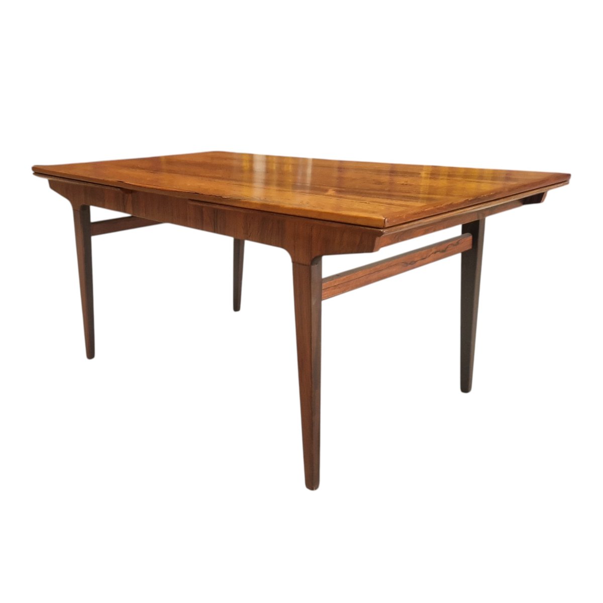 Vintage Scandinavian Rosewood Dining Table-photo-3