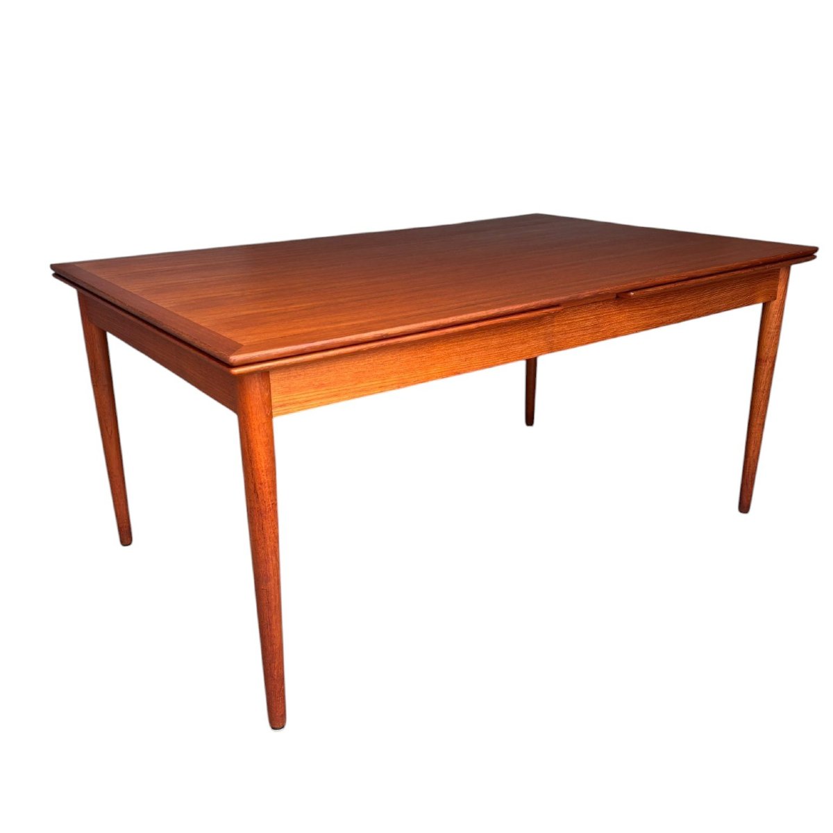 Très grande table de salle à manger scandinave en teck-photo-3