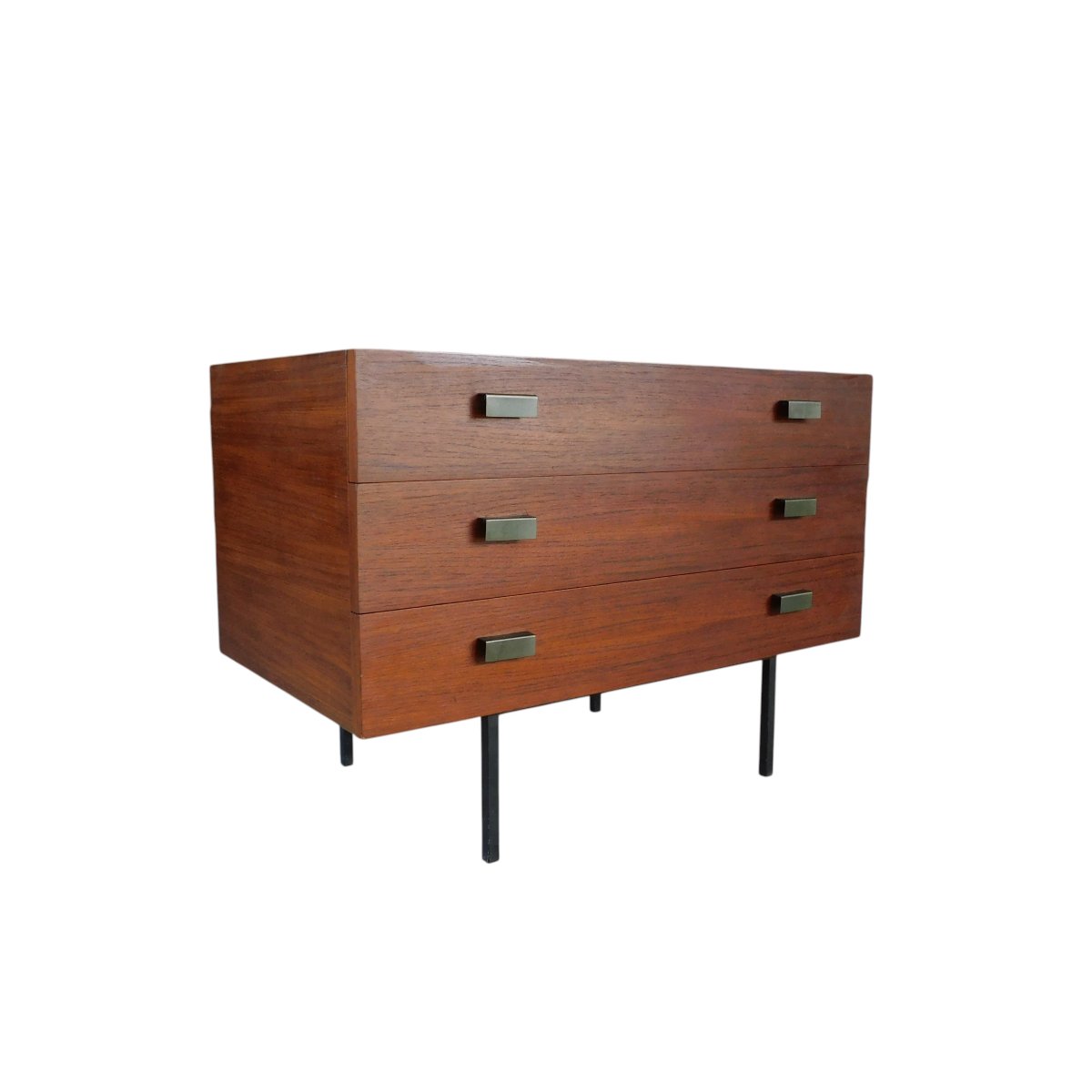 Commode 1950 en teck, André Monpoix