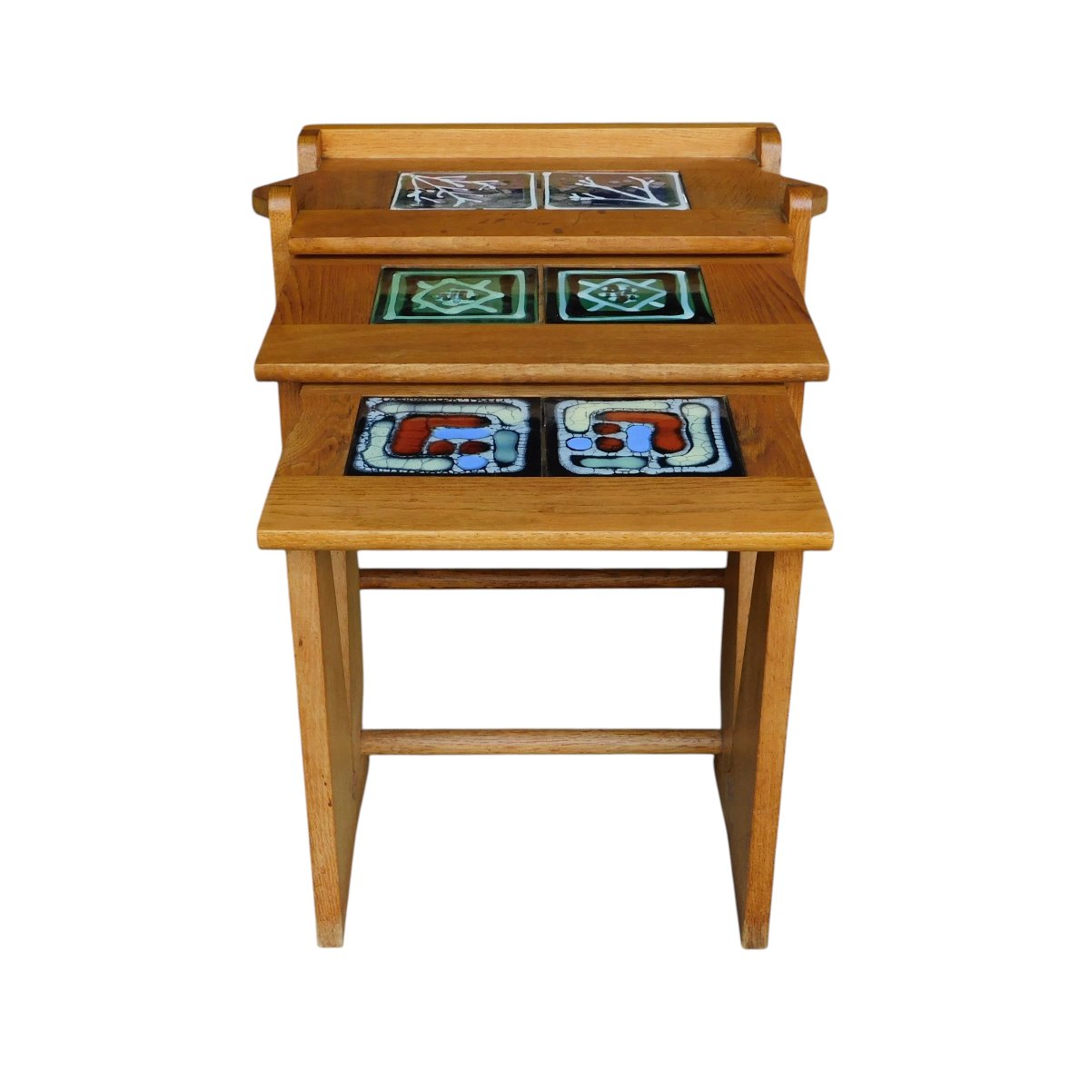 Set Of 3 Nesting Tables, Guillerme And Chambron-photo-3