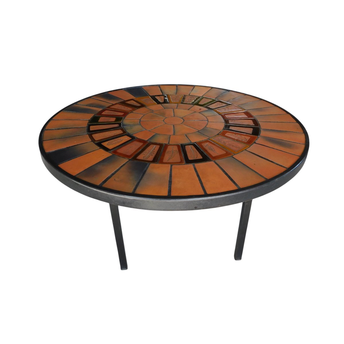 Round Ceramic Coffee Table, Roger Capron-photo-1