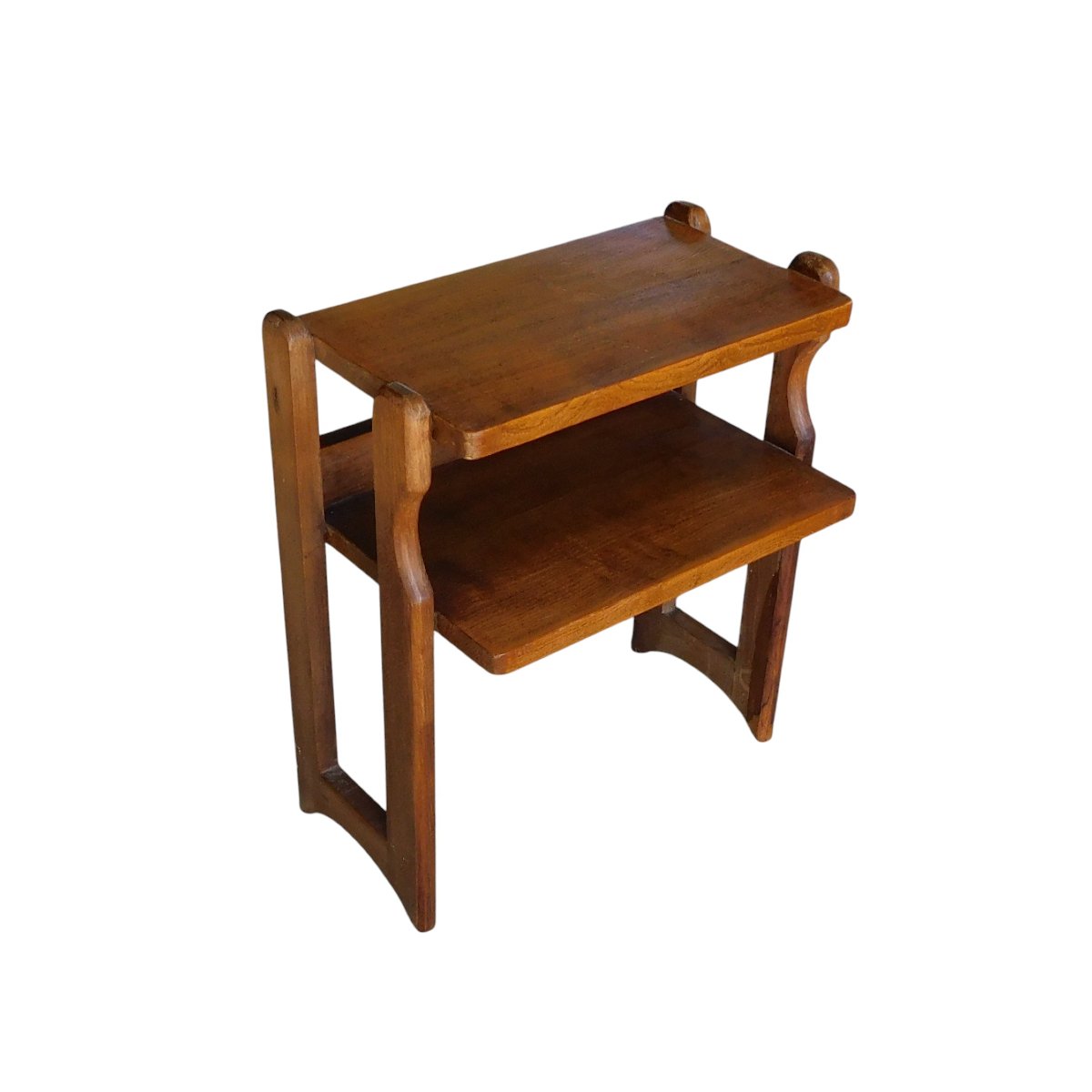 Table d'appoint, chevet, en chêne massif, Guillerme et Chambron