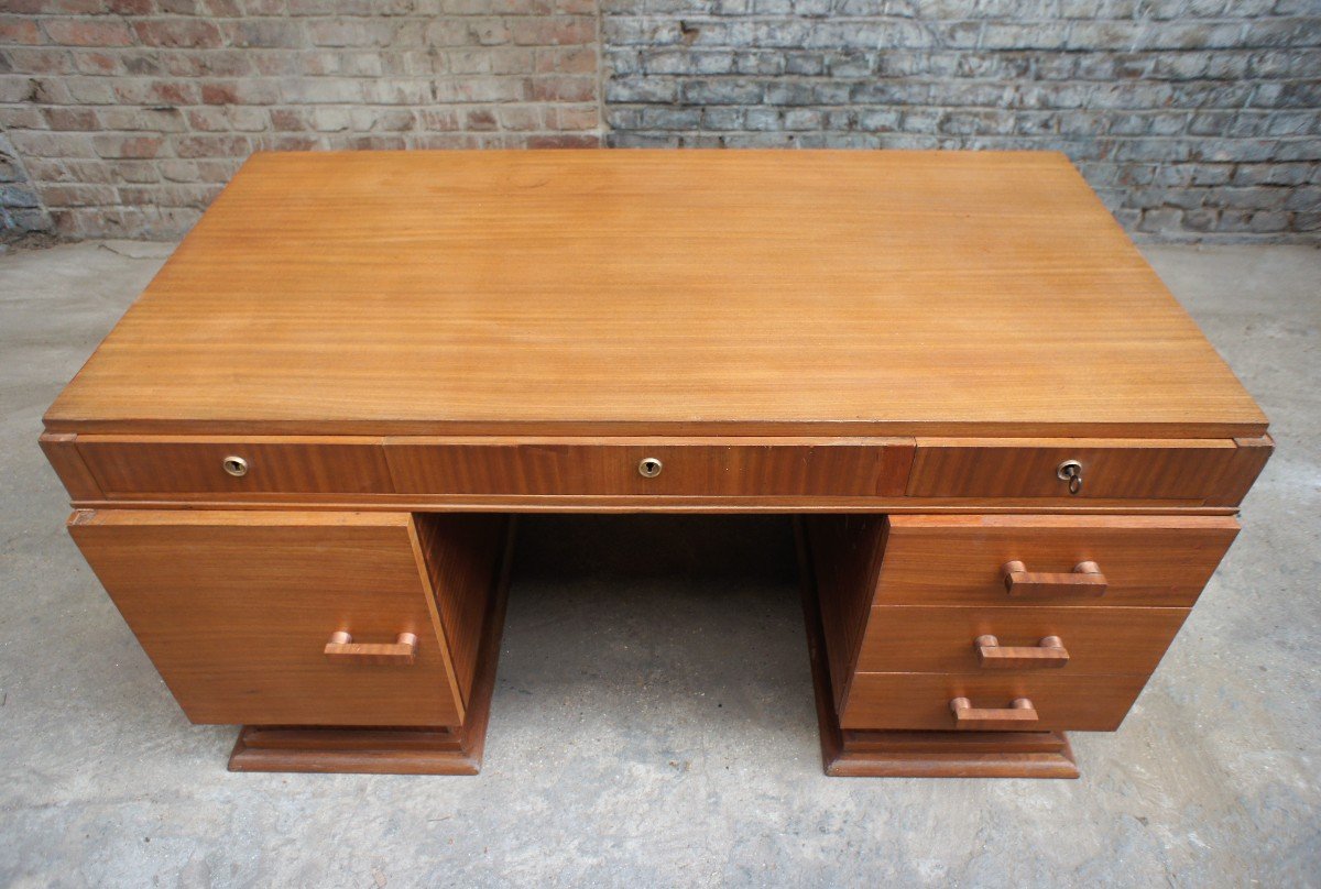 Bureau Moderniste Art-déco, France Vers 1930-photo-4