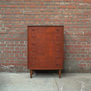 Vintage Scandinavian Teak Chiffonier, Dlg Kai Kristiansen