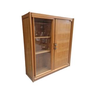 Vintage Bookcase In Light Oak, Guillerme And Chambron