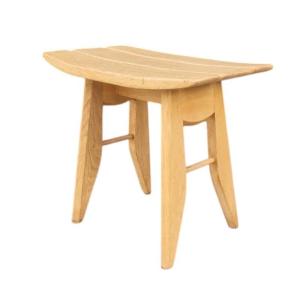 Thierry Stool In Oak, Gillerme And Chambron