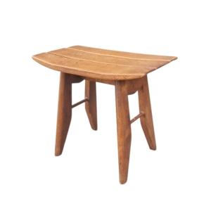 Authentic Thierry Oak Stool, Guillerme And Chambron 