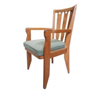 Light Oak Office Chair, Guillerme Et Chambron