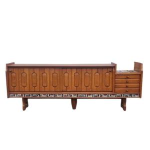 Large Solid Oak Sideboard, Guillerme And Chambron