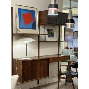 Wall-unit scandinave en palissandre