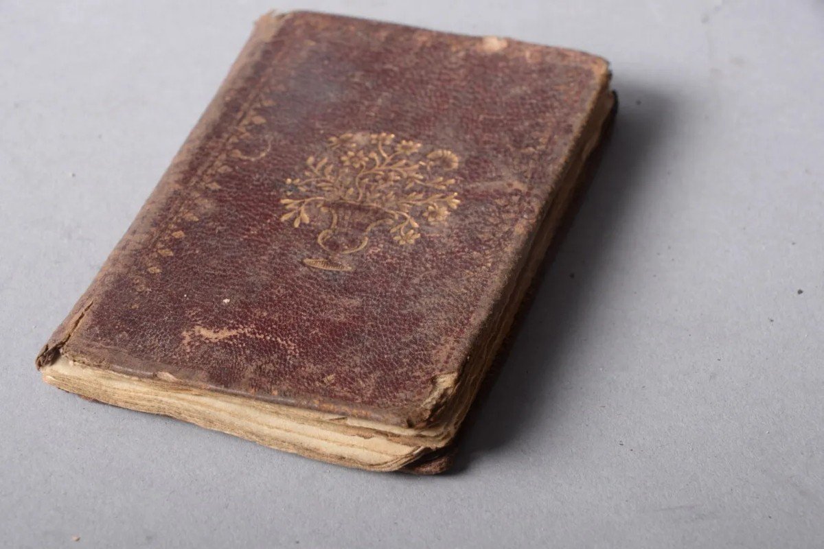 Charming Small Moroccan Bound Notebook Year 1789-photo-3