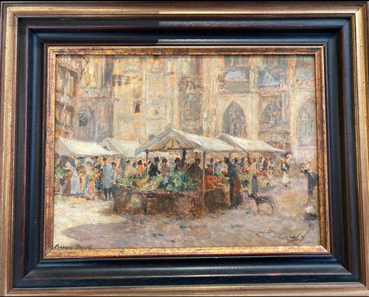 Georges Binet (1865-1949) - March&eacute; De Rouen-photo-3