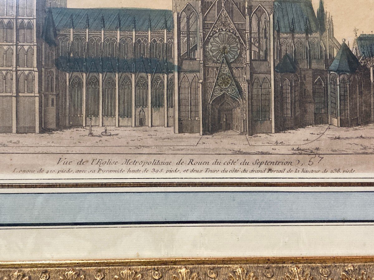 View Of The Metropolitan Church Of Rouen From The North Side - Basset, André (17??-1787) --photo-2