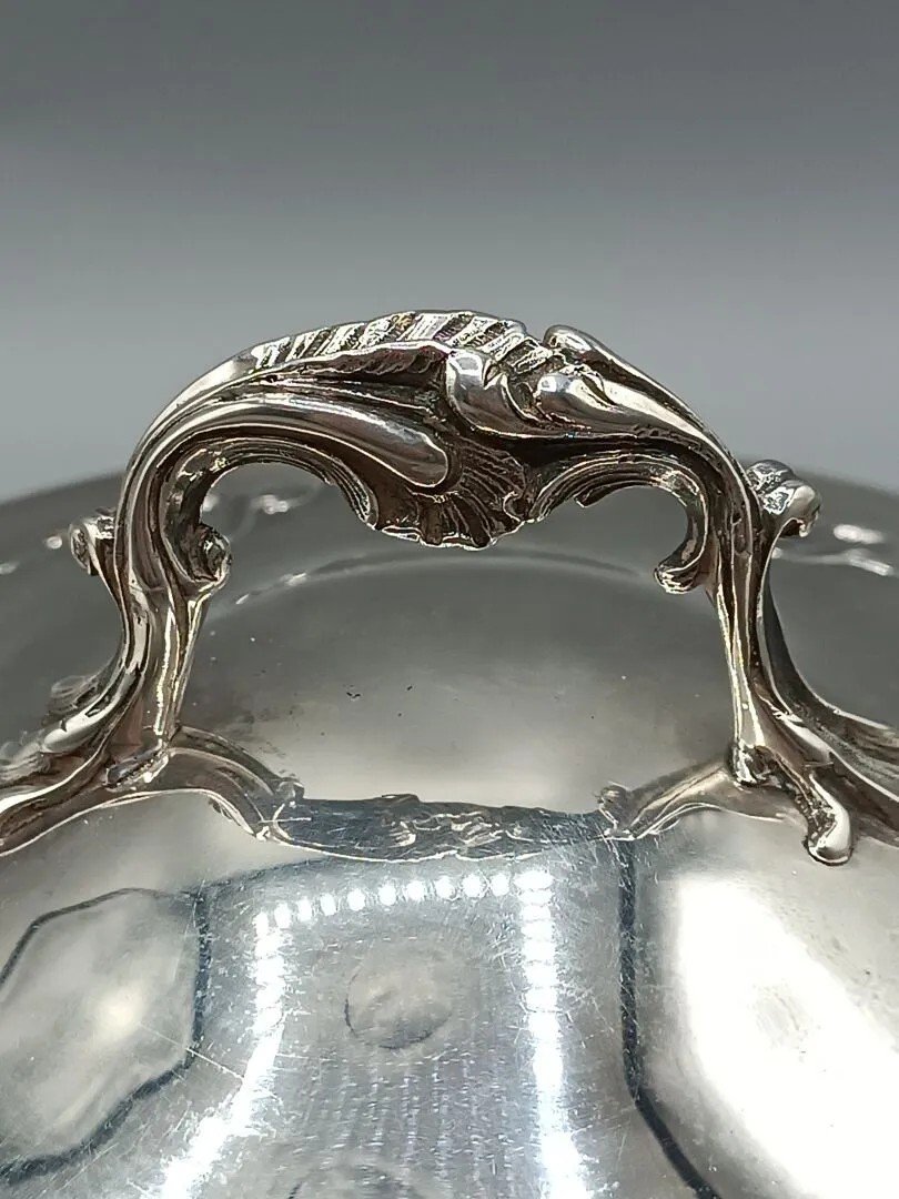 Tetard / Laignez Louis XV Style Silver Covered Vegetable Dish-photo-3