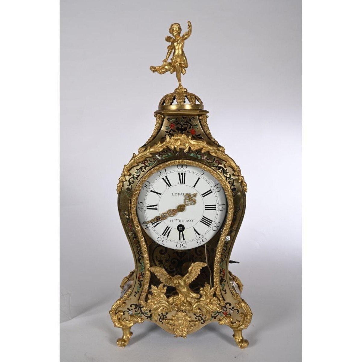 Cartel Et Son Cul De Lampe d'époque Louis XV-photo-2