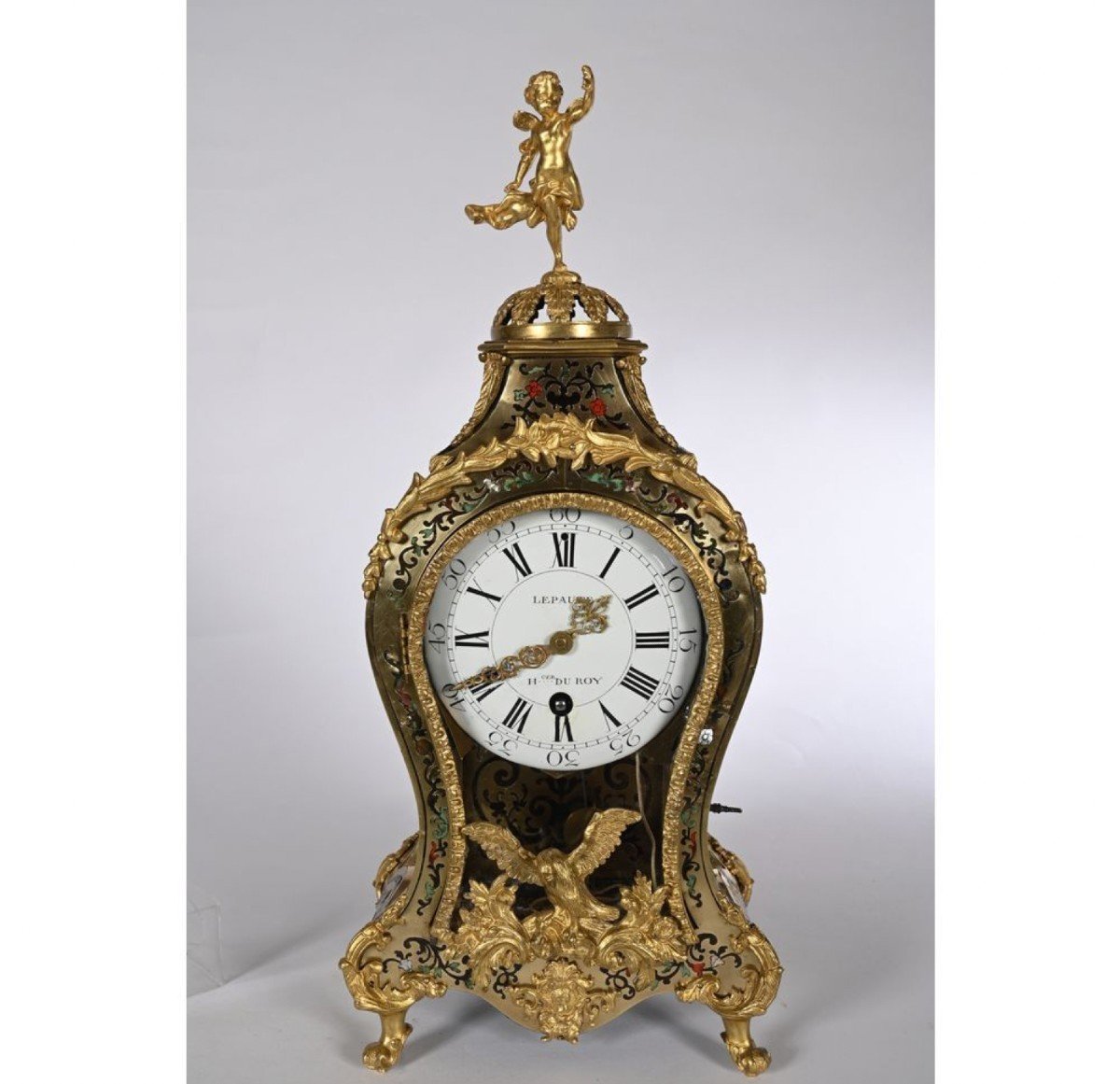 Cartel Et Son Cul De Lampe d'époque Louis XV-photo-3