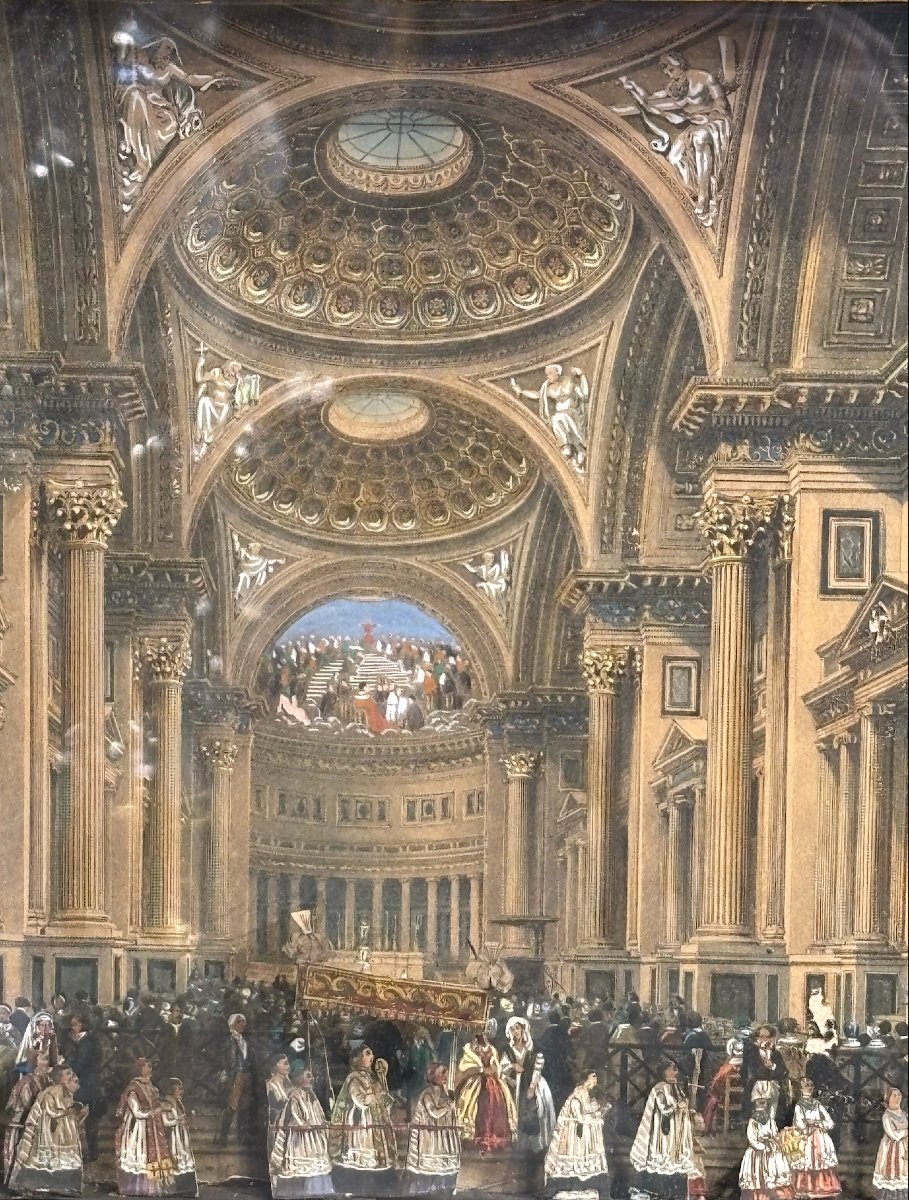 Tableau Animé à Musique Et Sonnerie Attribuable à Xavier Tharin, Vers 1835-photo-2