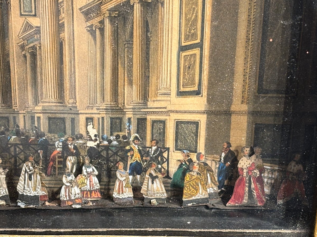 Tableau Animé à Musique Et Sonnerie Attribuable à Xavier Tharin, Vers 1835-photo-1