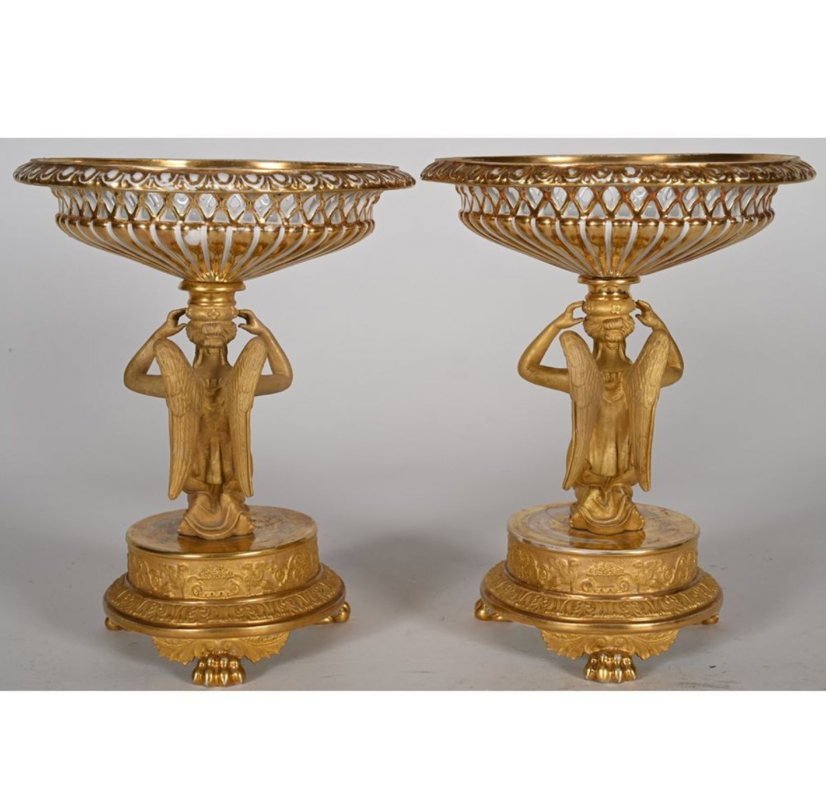 Pair Of Empire Period Fruit Bowls-photo-2