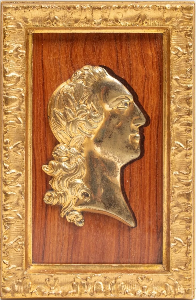 Profile Of Louis XV In Bronze, 19th Century
