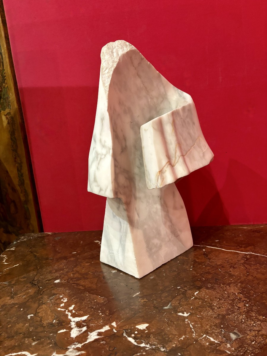 Jean‑Jacques MANCARDI (1968) - Ventre en marbre blanc-photo-1