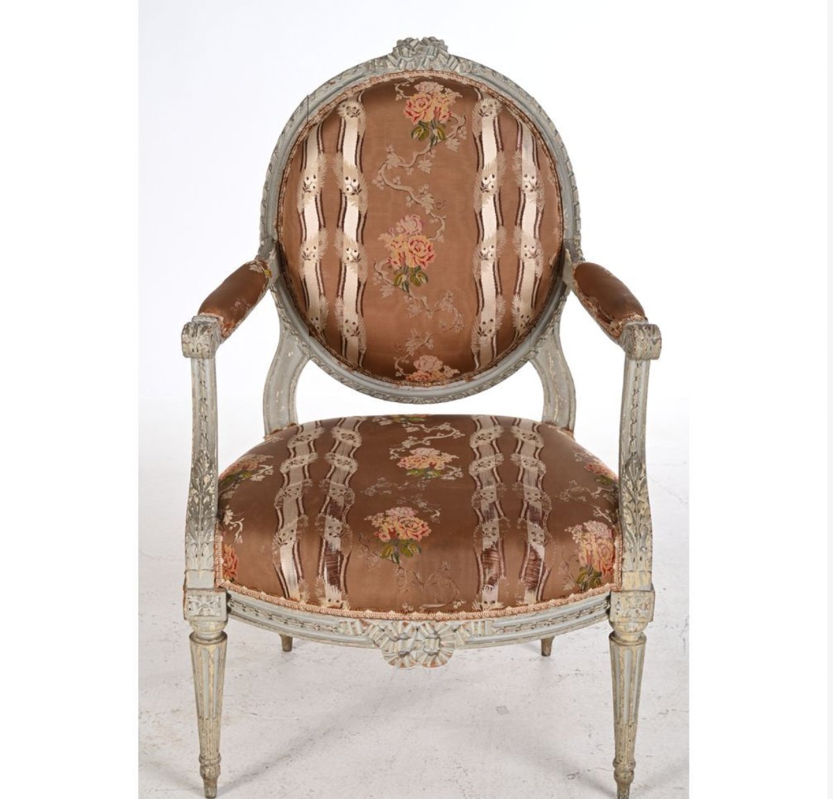 Pair Of Louis XVI Period Armchairs, Stamped Dupain-photo-2