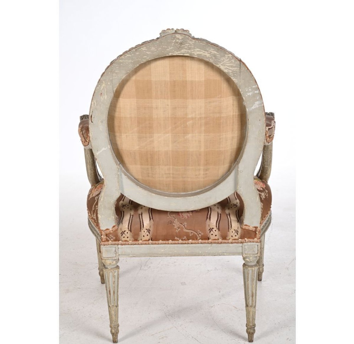 Pair Of Louis XVI Period Armchairs, Stamped Dupain-photo-4