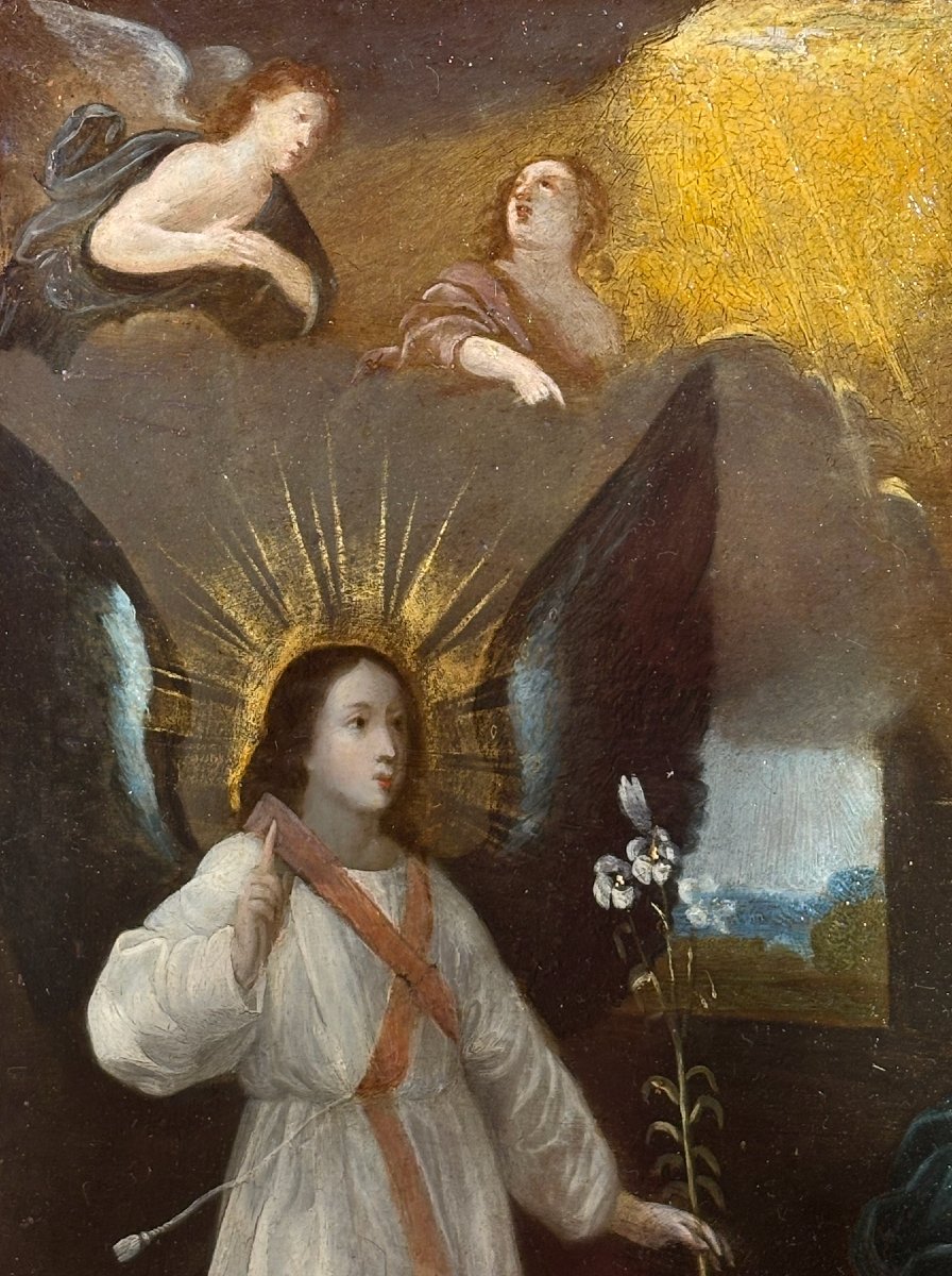 L’Annonciation, Attribué à Pieter I LISAERT (1595–1629) Ep XVIIe-photo-3
